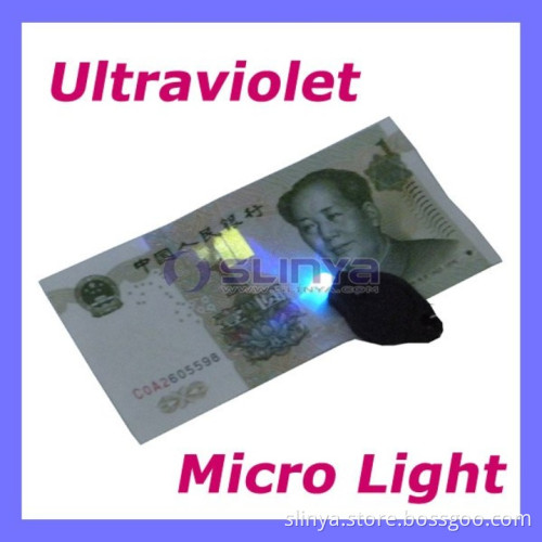 Micro LED Light UV Keychain Flashlight, Mini Torch Light (PK-05)